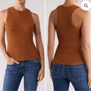Madewell Rust crochet Tank Top